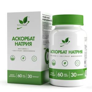 Аскорбат натрия + Экстракт шиповника БАД Naturalsupp 60 капсул