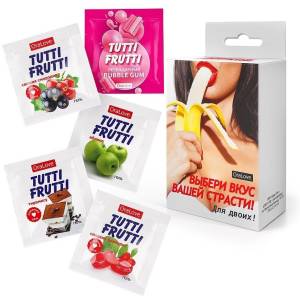 Набор гель-смазки Tutti-Frutti ассорти №1