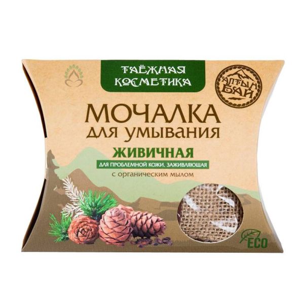 Изображение товара Мочалка Льняная для умывания Живичная Алтынбай 60г Мочалка Льняная для умывания Живичная Алтынбай 60г фотография