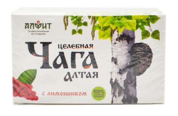 Изображение товара Чага Алтая с лимонником Алфит 20 пакетиков Чага Алтая с лимонником Алфит 20 пакетиков фотография