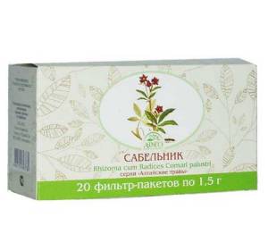 Сабельник болотный корни 20 фильтрпакетов